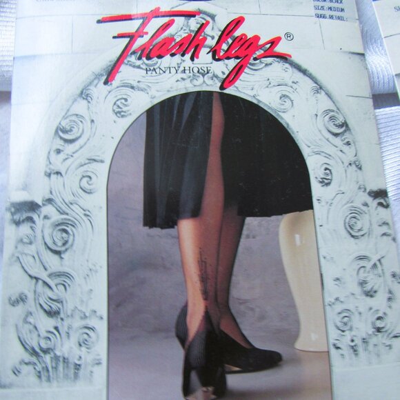 Lot of 3 Flash Legs Emilio Cavallini USA Pantyhose - sz. M,Black - Picture 2 of 5